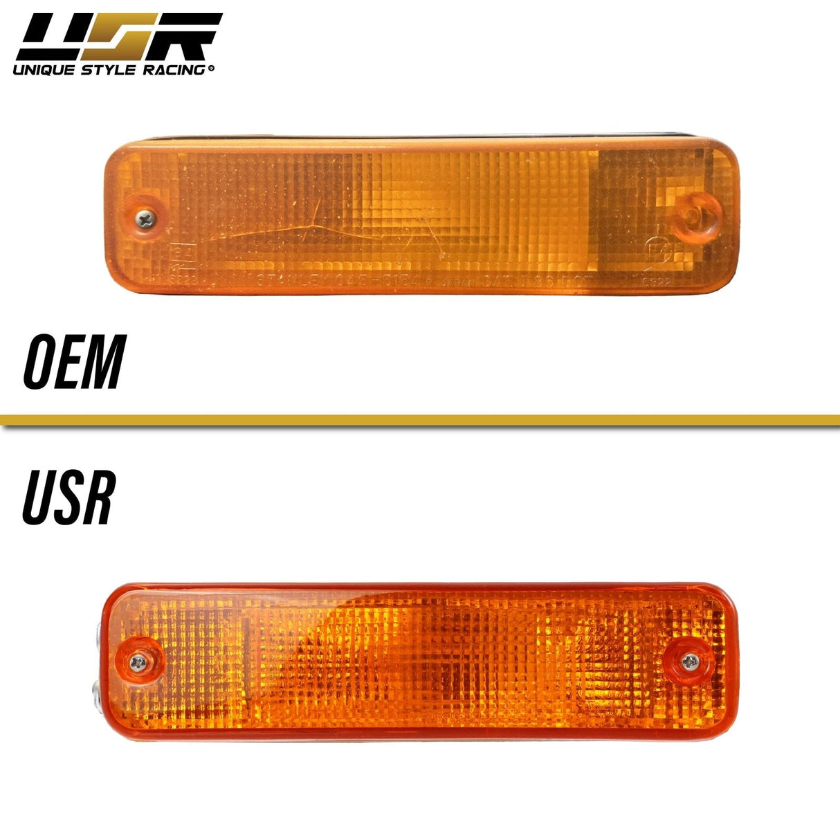 1988-1989 Honda CRX / Civic Amber Bumper Lights
