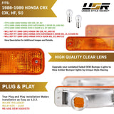 1988-1989 Honda CRX / Civic Amber Bumper Lights