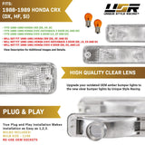 1988-1989 Honda CRX / Civic Amber Bumper Lights