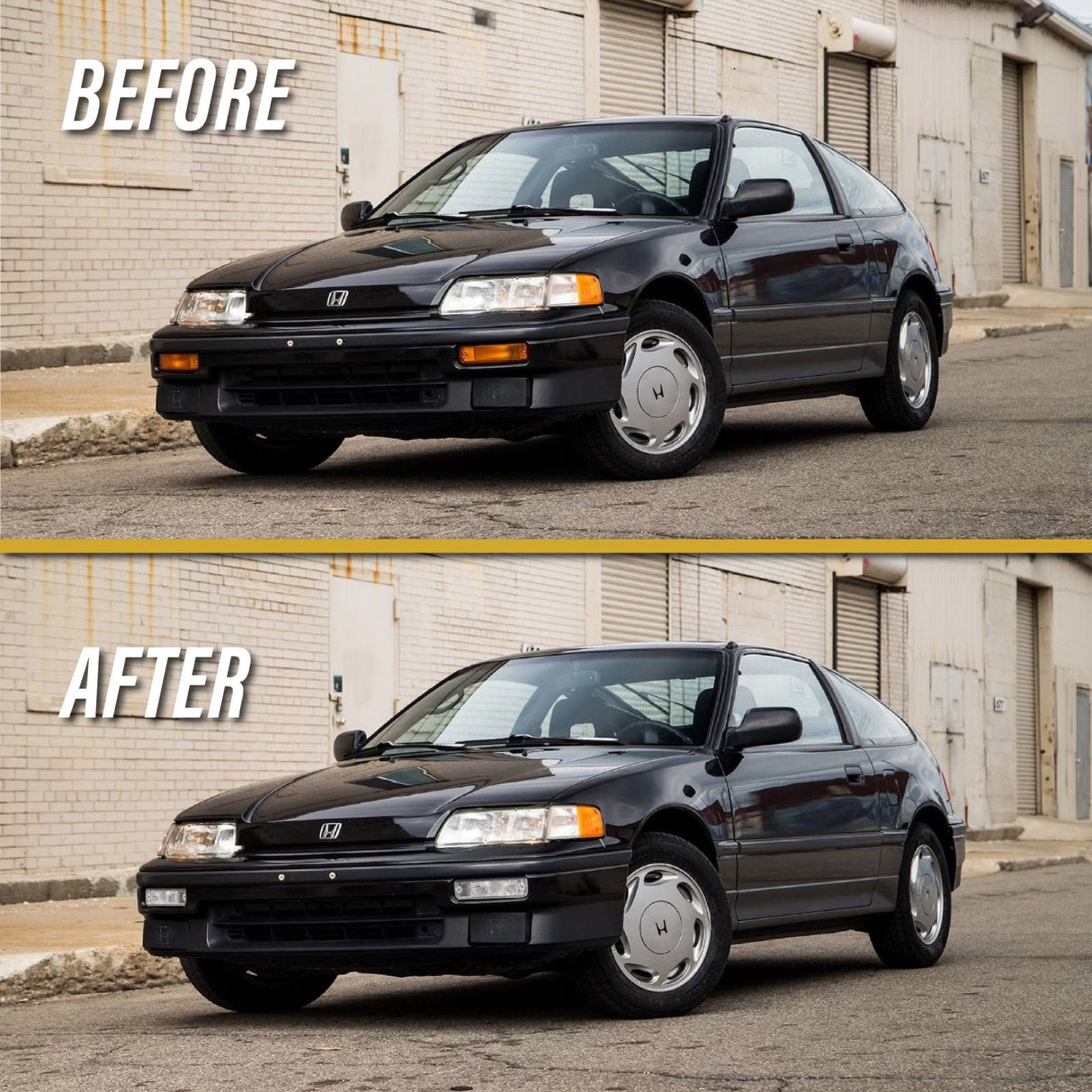 1988-1989 Honda CRX / Civic Amber Bumper Lights