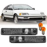 1990-1991 Honda Crx Depo Crystal 脢Amber Bumper Lights