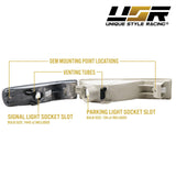 1992-1996 Honda Prelude Depo Smoke Bumper Lights