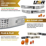 1992-1996 Honda Prelude Depo Smoke Bumper Lights