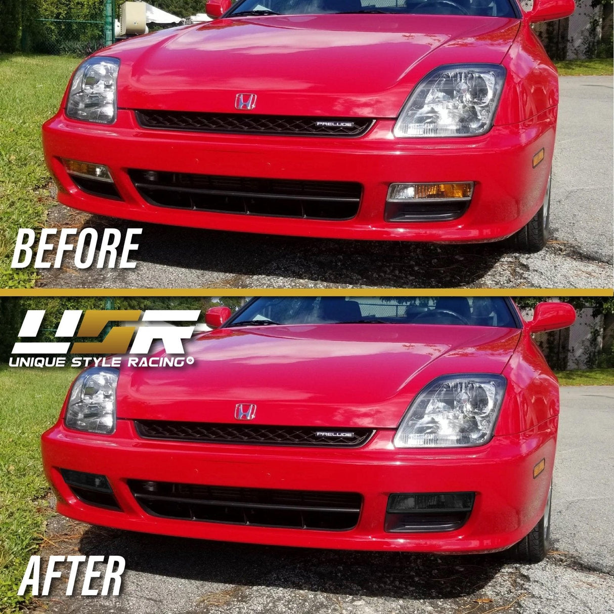 1997-2001 Honda Prelude Smoke Bumper Lights