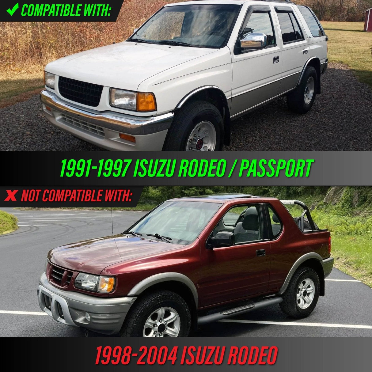 1991-1997 Isuzu Rodeo / Passport Clear Bumper Lights