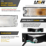 1991-1997 Isuzu Rodeo / Passport Clear Bumper Lights