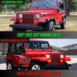 1987-93 Jeep Wrangler Smoke Bumper Signal Lights