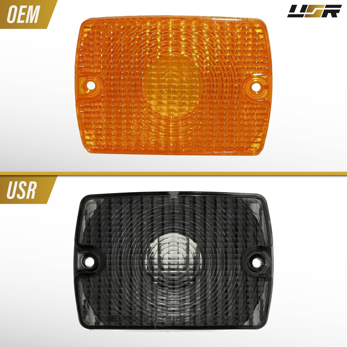 1987-93 Jeep Wrangler Smoke Bumper Signal Lights
