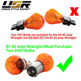 1987-93 Jeep Wrangler Smoke Bumper Signal Lights