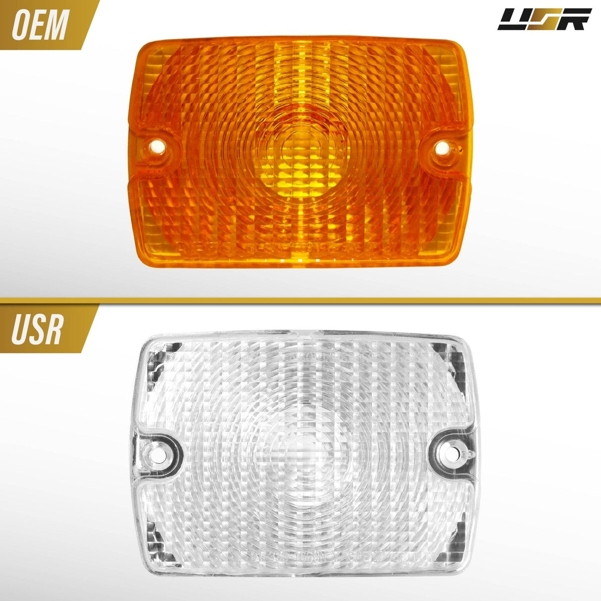 1994-95 Jeep Wrangler YJ Smoke Bumper Signal Lights