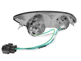 1999-2002 Mazda RX7 Crystal Black Clear Front Bumper Signal Lights
