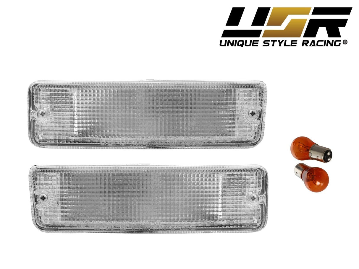 1989-1990 Nissan 240sx Clear Bumper Signal Lights