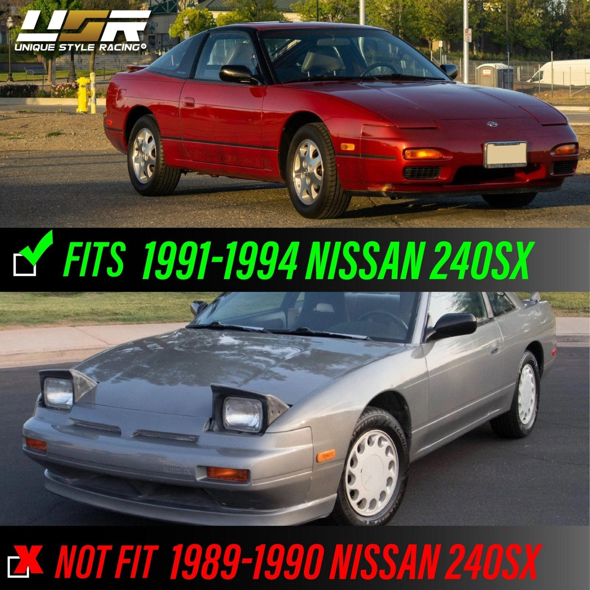 1991-1994 Nissan 240sx S13 Smoke Bumper Signal Lights