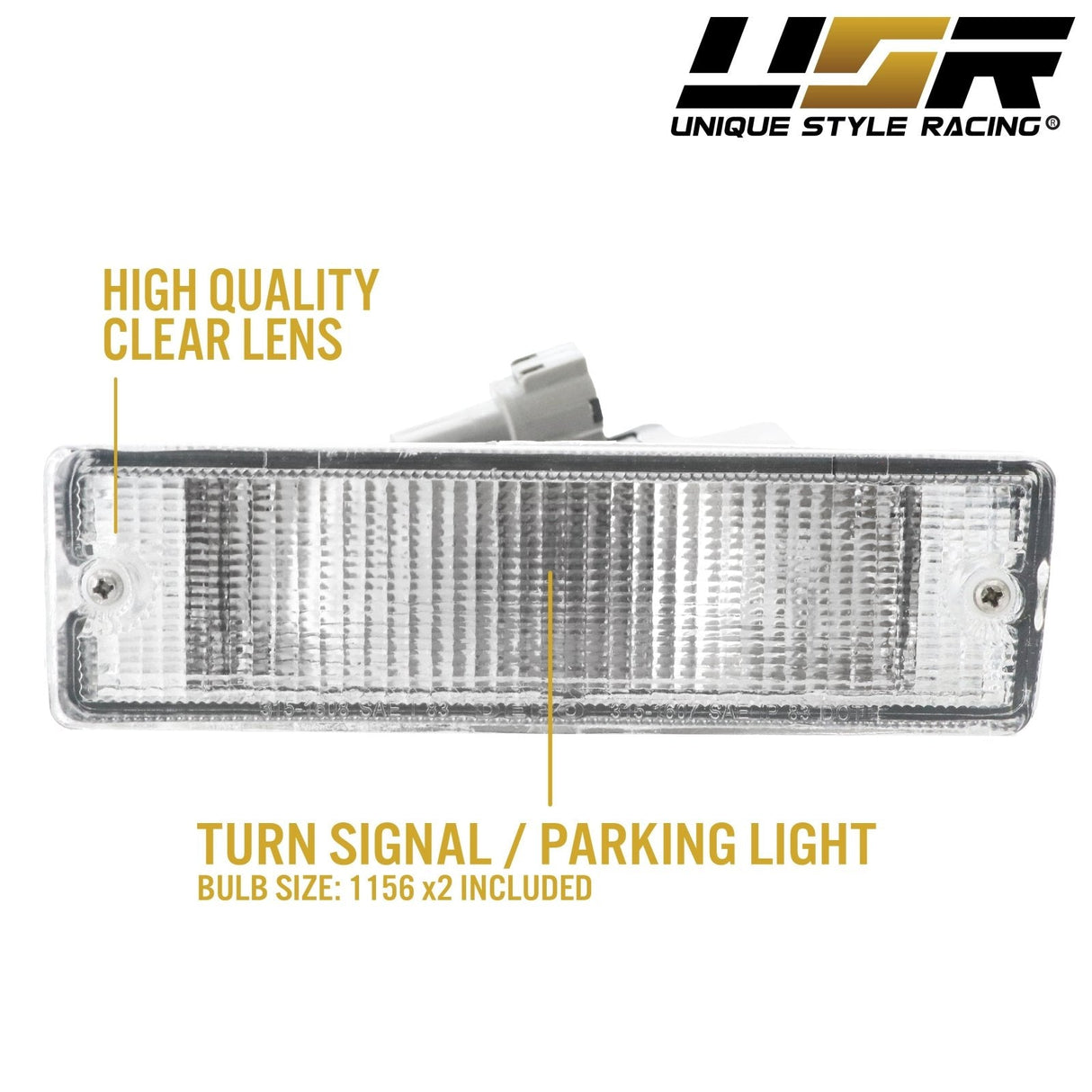 1988-1997 Nissan Pickup Truck / 87-90 Sentra Clear Bumper Lights