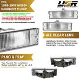 1988-1997 Nissan Pickup Truck / 87-90 Sentra Clear Bumper Lights