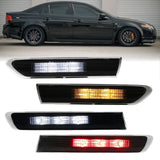 2004-2008 Acura TL 4pcs Smoke Front + Rear Side Marker Lights