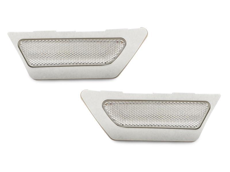 2017-2018 Audi A4 B9 Clear Front Bumper Reflector Set
