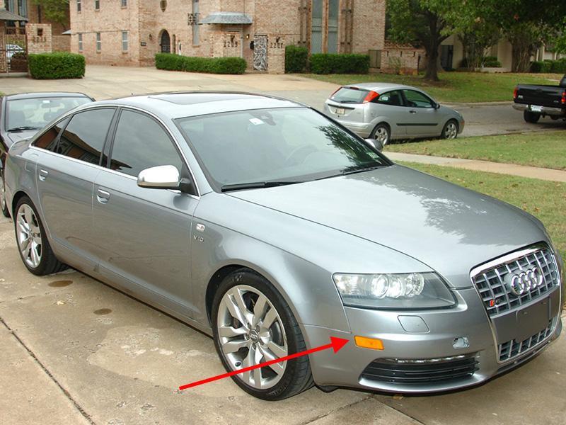 06-08 Audi A3 S-Line Style Crystal Smoke Front Bumper Lights