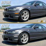 2004-2006 Bmw E46 2d/Cabrio Crystal Smoke Front Bumper Reflector