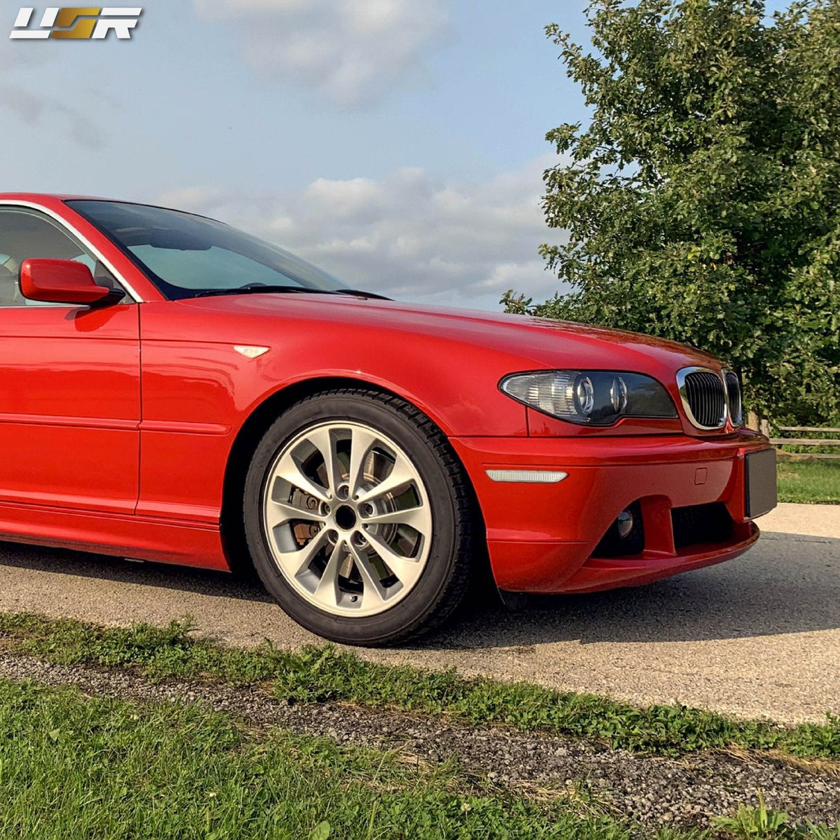 2004-2006 Bmw E46 2d/Cabrio Crystal Smoke Front Bumper Reflector