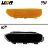 2000-2003 BMW E46 2D/Cabrio Smoke Front White LED Bumper Reflector