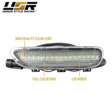 2000-2003 BMW E46 2D/Cabrio Smoke Front White LED Bumper Reflector