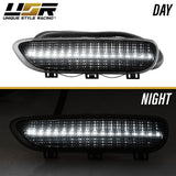 2000-2003 BMW E46 2D/Cabrio Smoke Front White LED Bumper Reflector