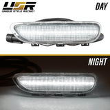 2000-2003 BMW E46 2D/Cabrio Smoke Front White LED Bumper Reflector
