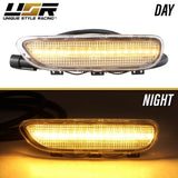 2000-2003 BMW E46 2D/Cabrio Smoke Front White LED Bumper Reflector