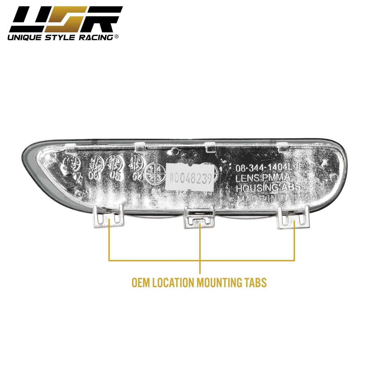 1999-2003 BMW E46 Crystal Clear Front Bumper Reflector