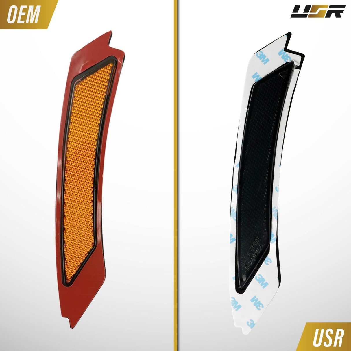 2009-2011 BMW E90/E91 OE Style Frost Smoke Front Bumper Reflector