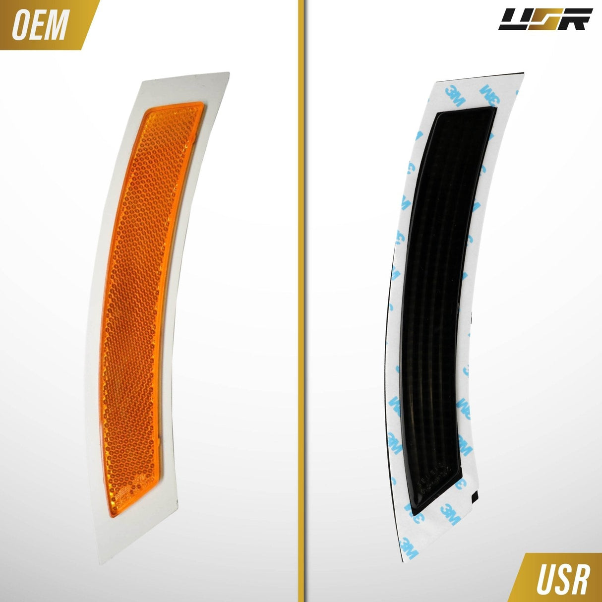 2007-2012 BMW E92/E93 3 Series Crystal Smoke Front Bumper Reflector