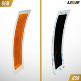 2007-2012 BMW E92/E93 3 Series Crystal Smoke Front Bumper Reflector