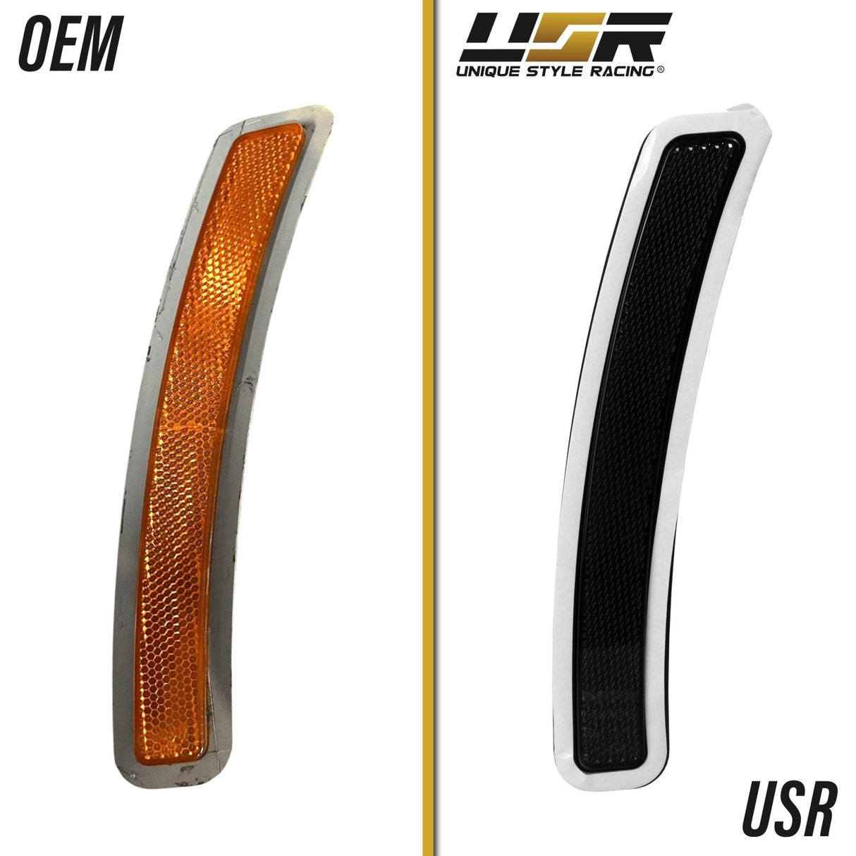 2019-2021 BMW G20 3 Series Smoke Front Bumper Reflector Set