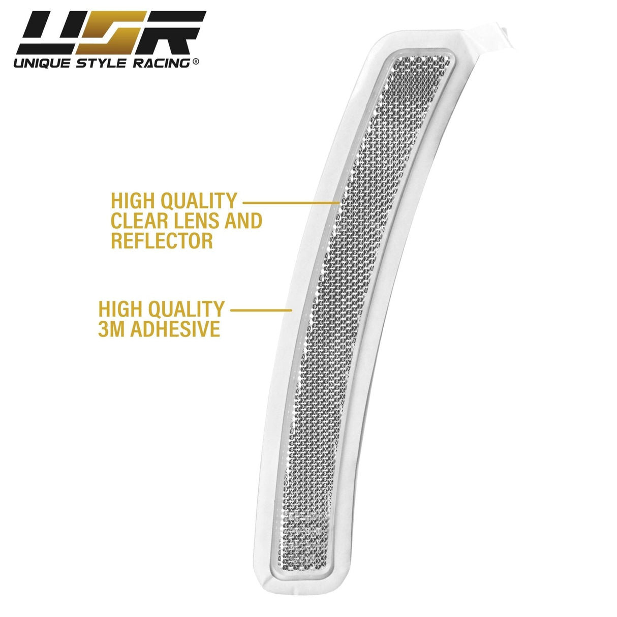 2019-2021 BMW G20 3 Series Smoke Front Bumper Reflector Set