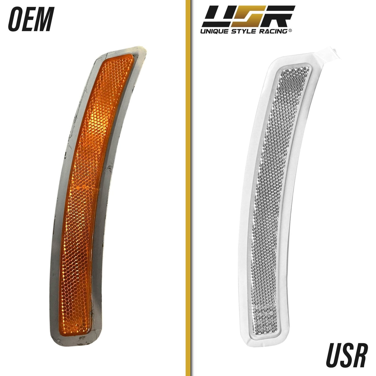 2019-2021 BMW G20 3 Series Smoke Front Bumper Reflector Set