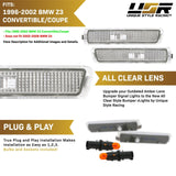 1996-2002 Bmw Z3 Smoke Front Bumper Side Marker Lights
