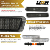 1996-2002 Bmw Z3 Smoke Front Bumper Side Marker Lights