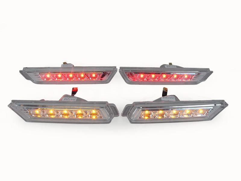 2010+ Chevrolet Camaro Clear LED White Front/Rear Side Marker Lights