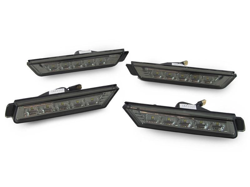 2010+ Chevy Camaro Smoke Led White Led Front + Rear Bumper Side Marker Lights