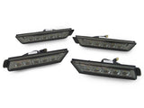 2010+ Chevy Camaro Smoke Led White Led Front + Rear Bumper Side Marker Lights