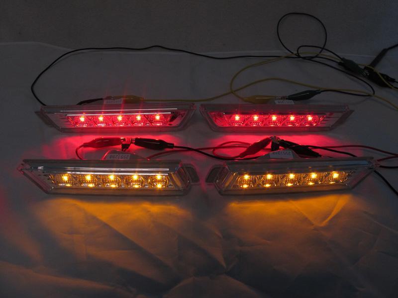 2010+ Chevy Camaro Smoke Led White Led Front + Rear Bumper Side Marker Lights