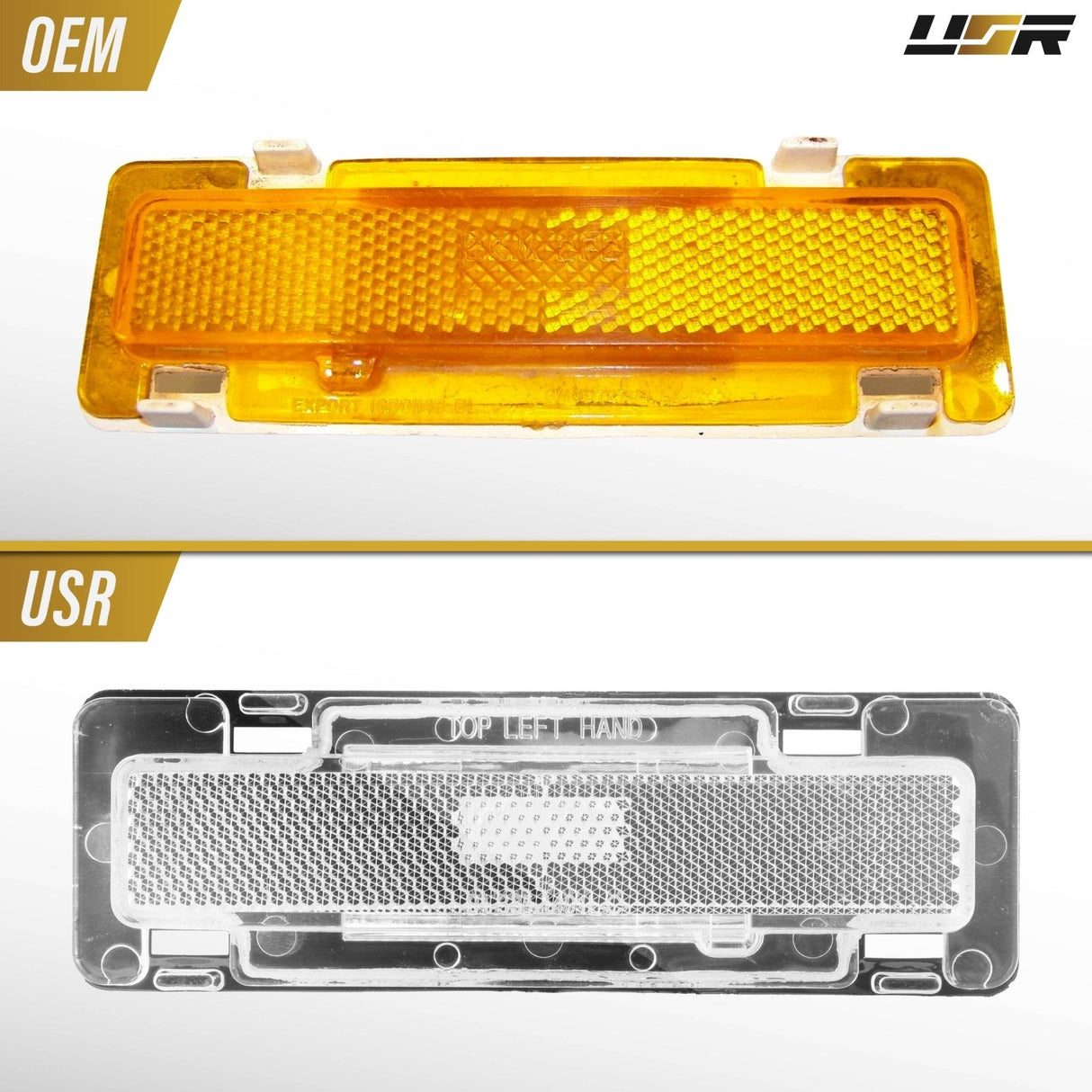 1985-1992 Chevrolet Camaro Front Smoke Bumper Side Marker Lights