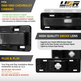 1985-1992 Chevrolet Camaro Front Smoke Bumper Side Marker Lights