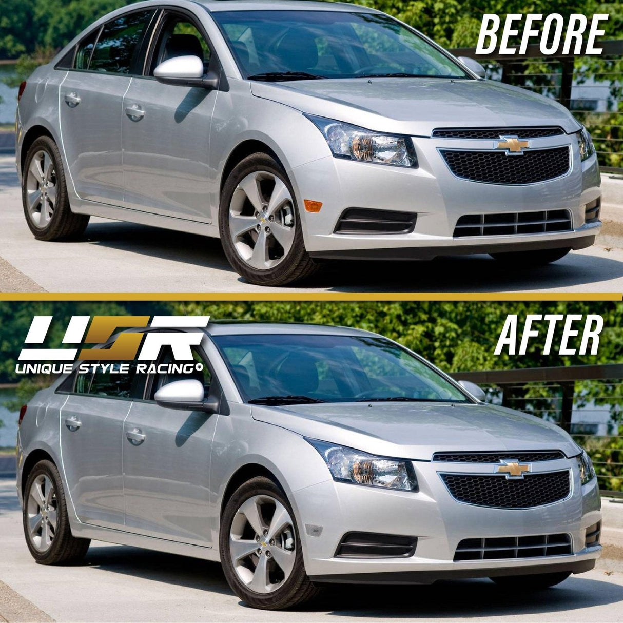 2011-2015 Chevy Cruze Smoke Front Bumper Side Marker Lights