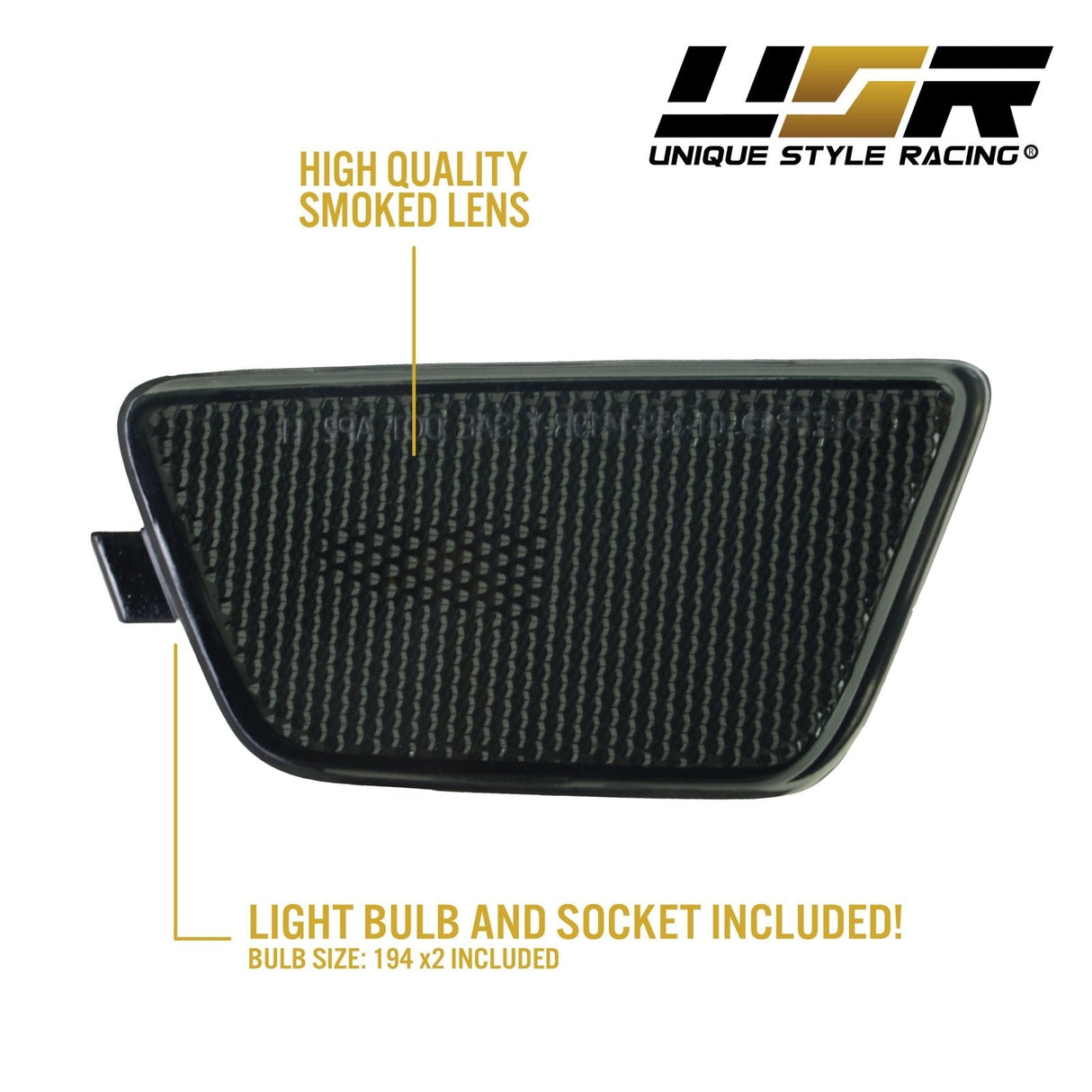 2011-2015 Chevy Cruze Smoke Front Bumper Side Marker Lights