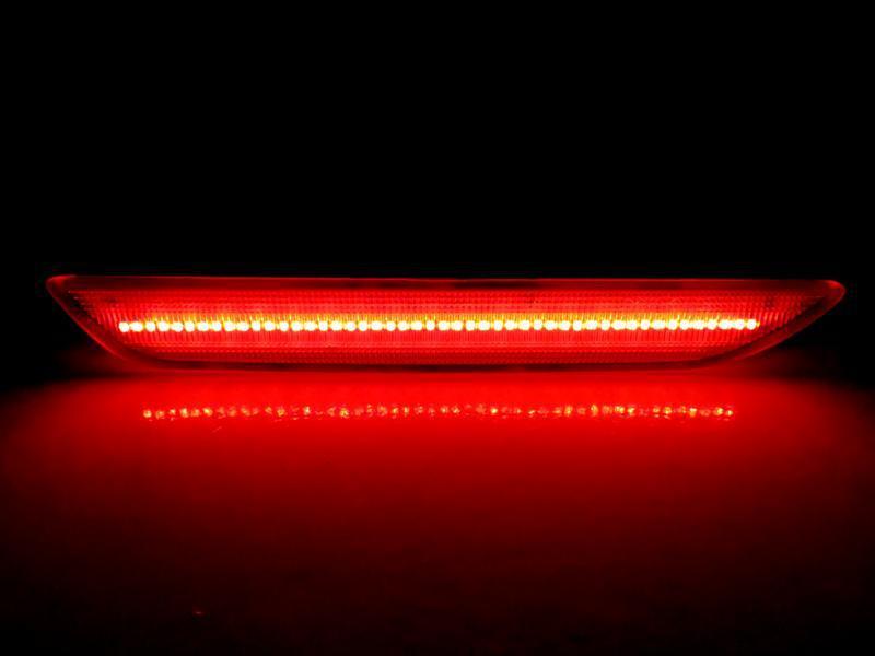 2015-2017 Ford Mustang Smoke Red Led Rear Bumper Side Marker Light