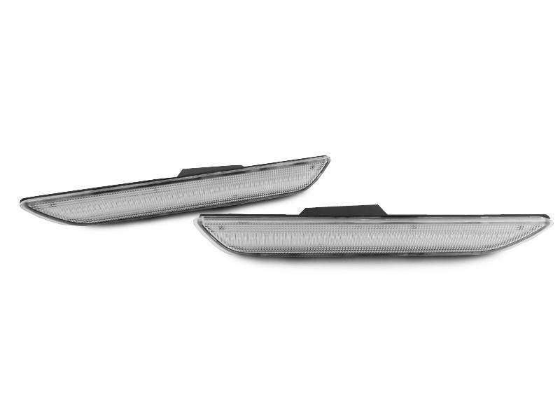 2015-2017 Ford Mustang Smoke Red Led Rear Bumper Side Marker Light