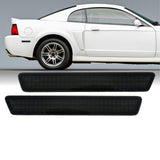 1999-2004 Ford Mustang Crystal Smoke Rear Bumper Side Marker Lights