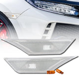 2016+ Honda Civic Clear Front Bumper Side Marker